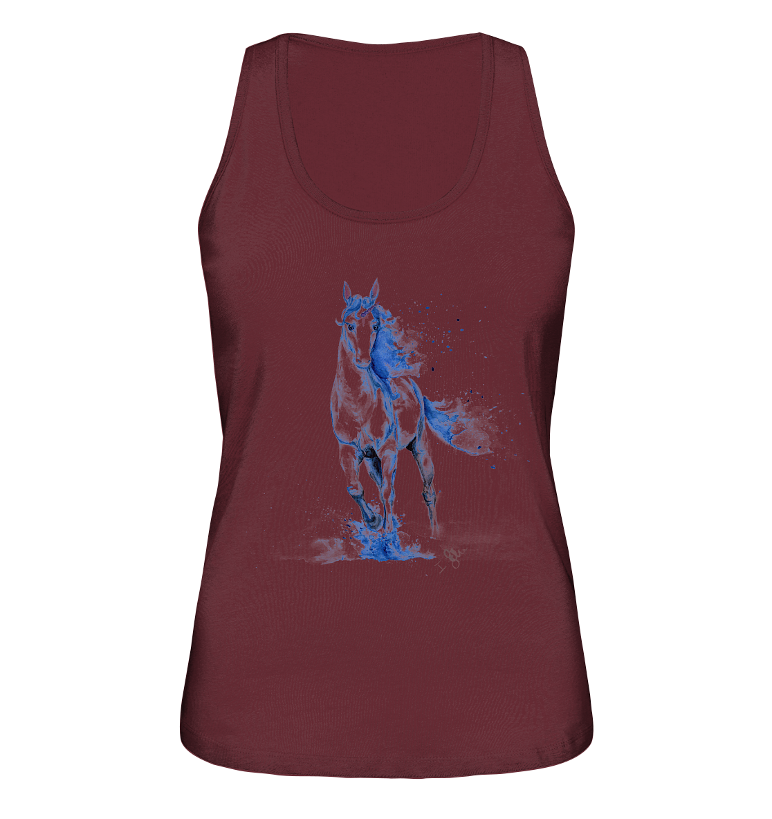 Blaues Einhorn - Ladies Organic Tank-Top