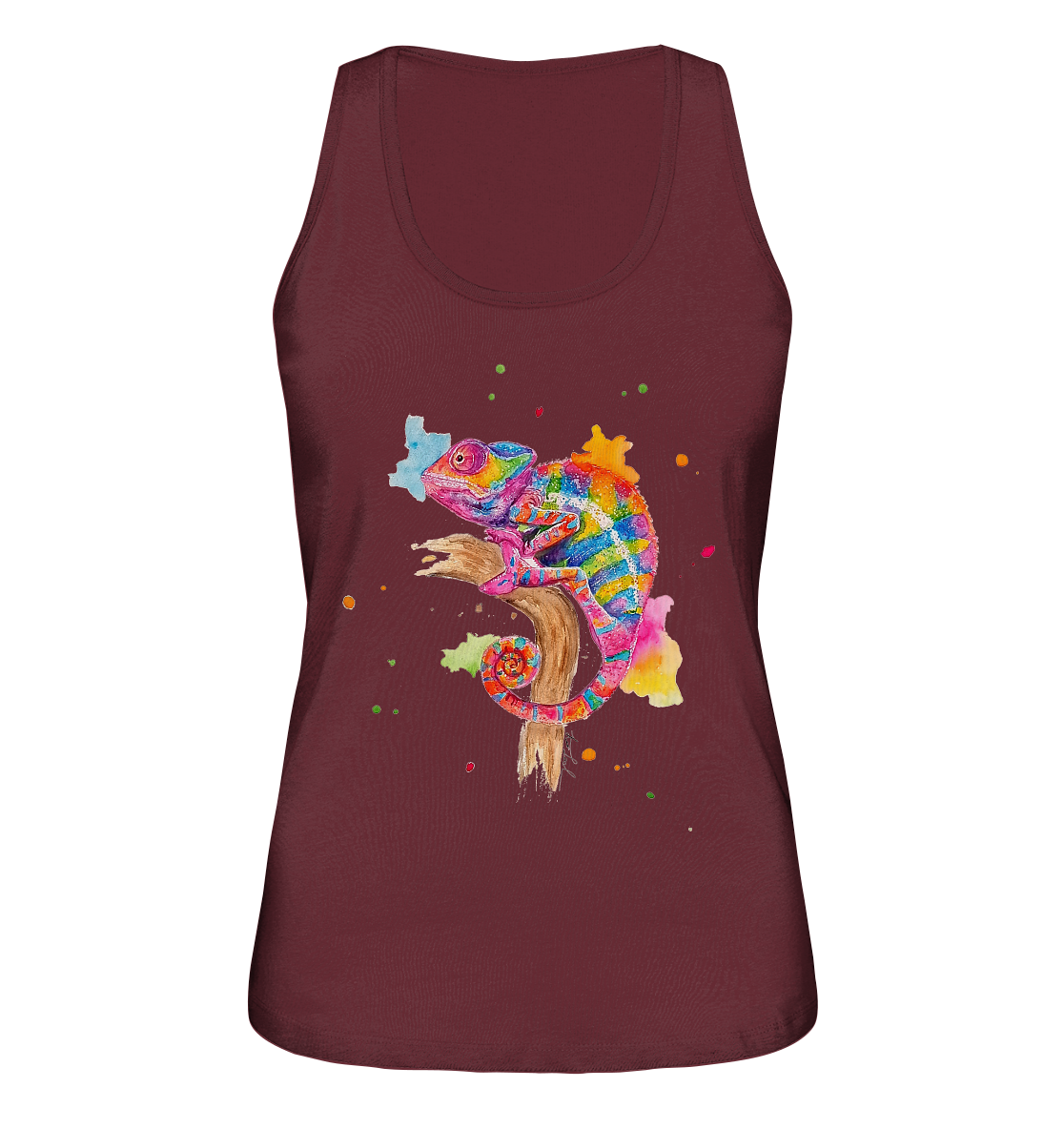 Buntes Chamäleon - Ladies Organic Tank-Top