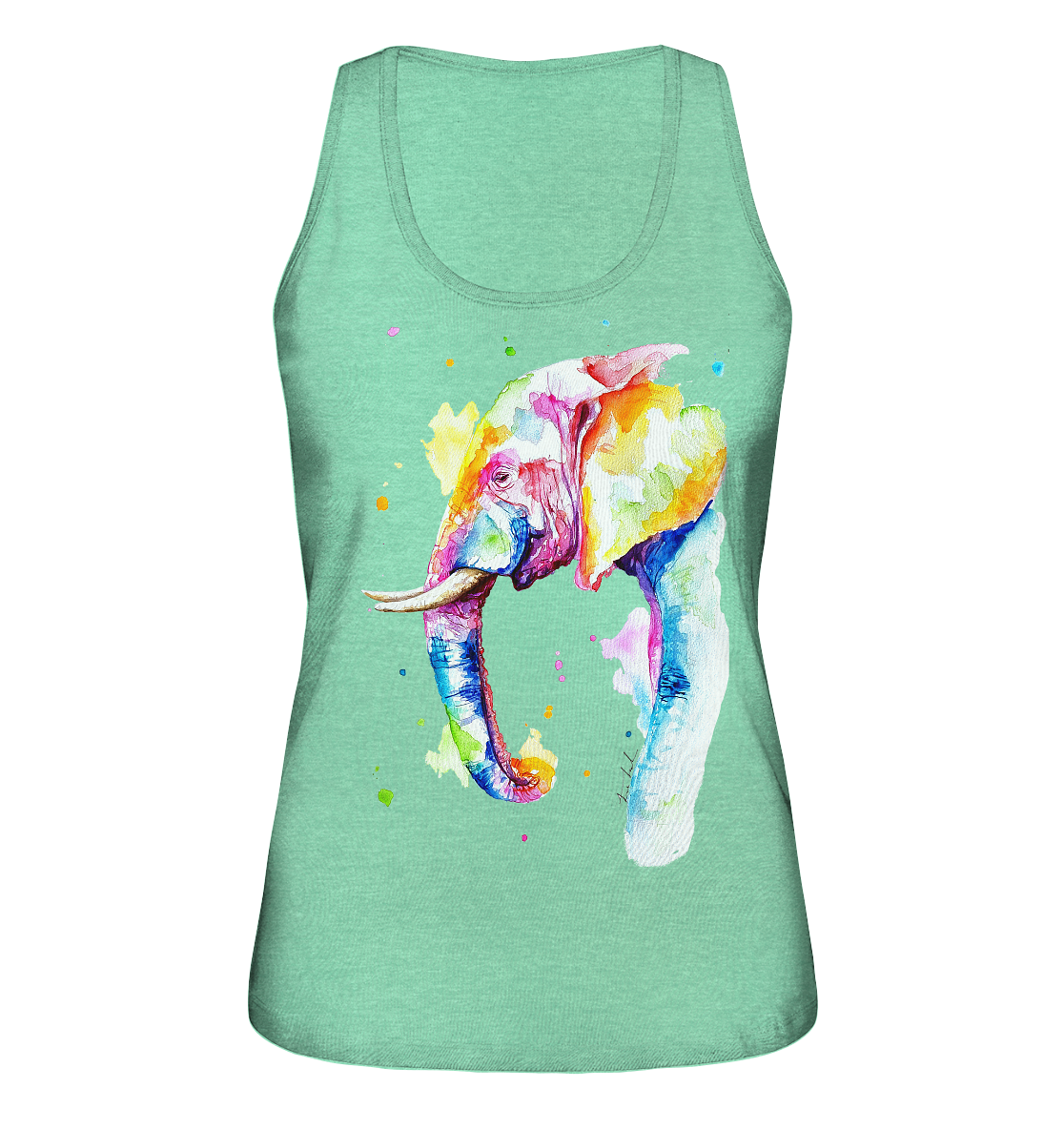 Bunter Elefant - Ladies Organic Tank-Top