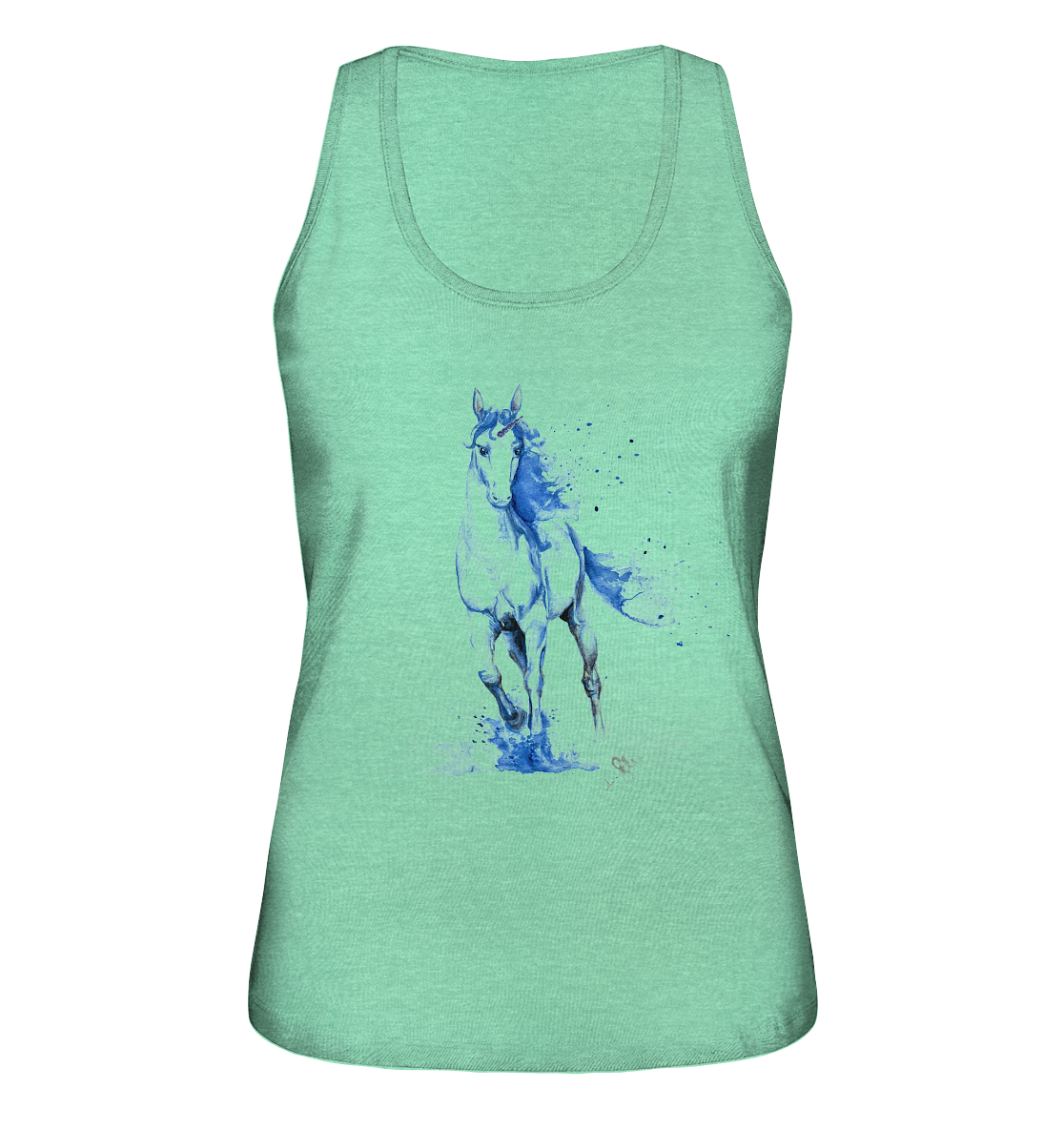 Blaues Einhorn - Ladies Organic Tank-Top