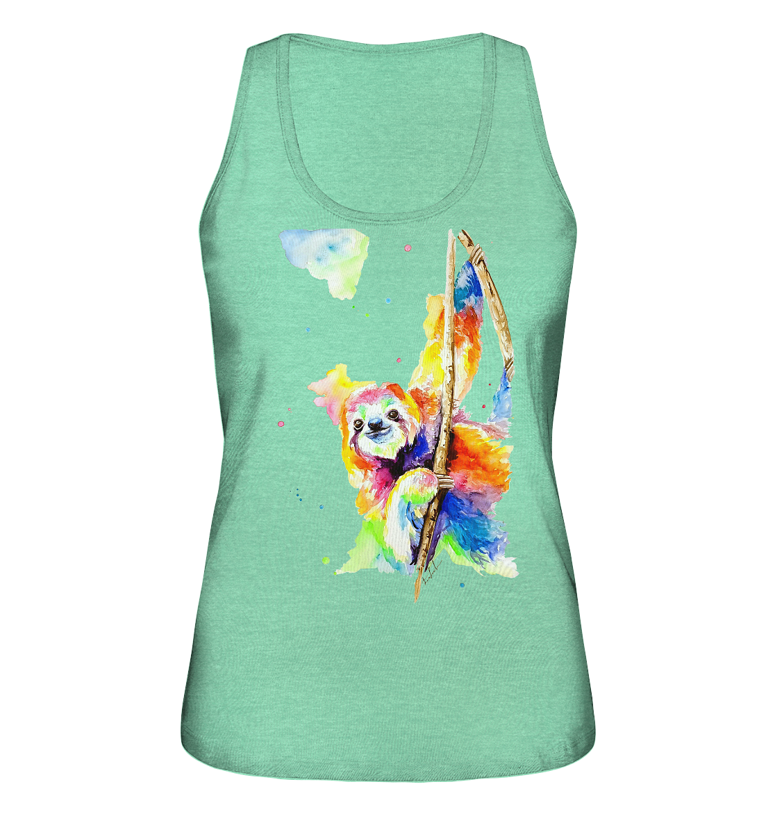 Buntes Faultier - Ladies Organic Tank-Top