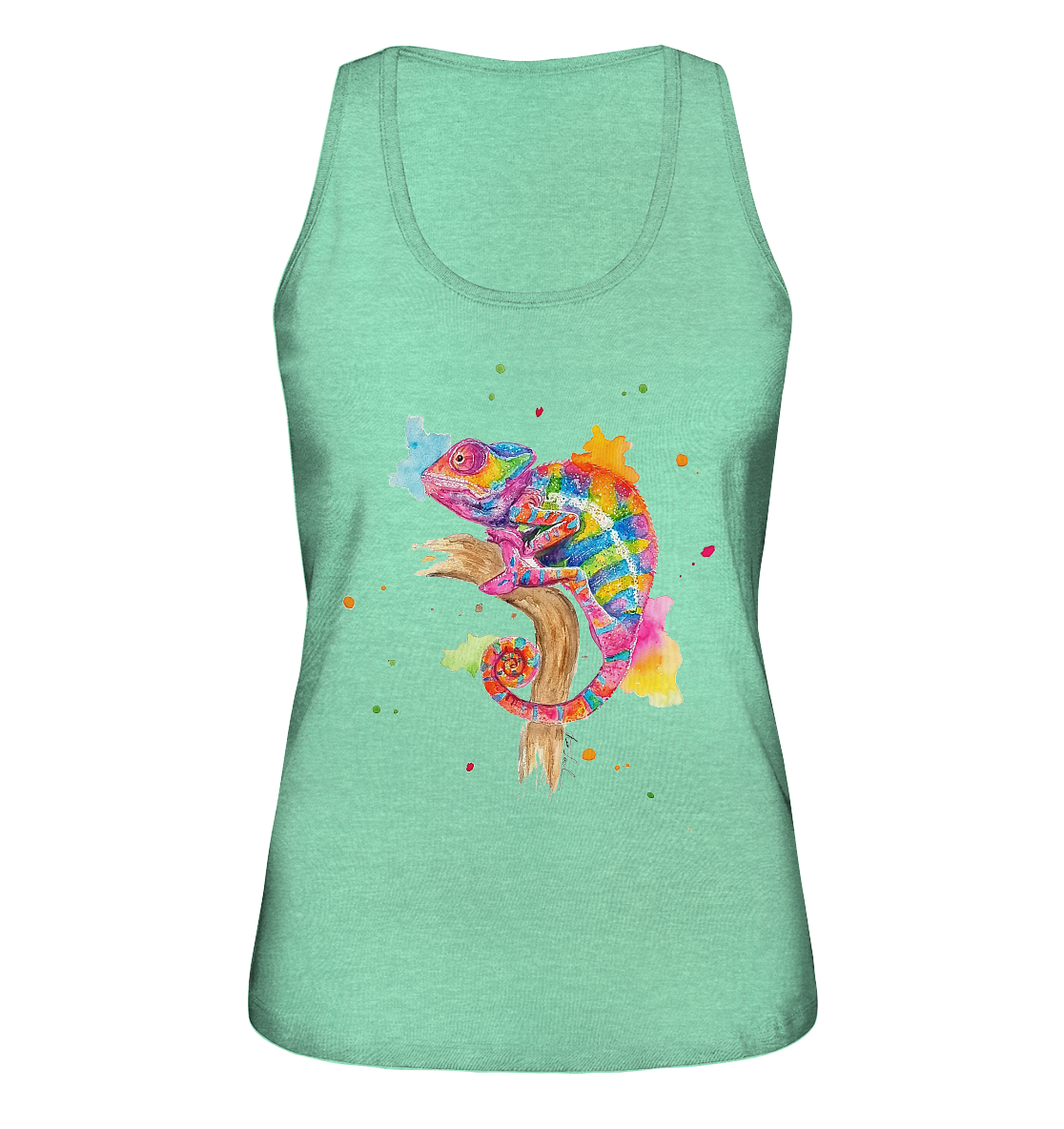Buntes Chamäleon - Ladies Organic Tank-Top