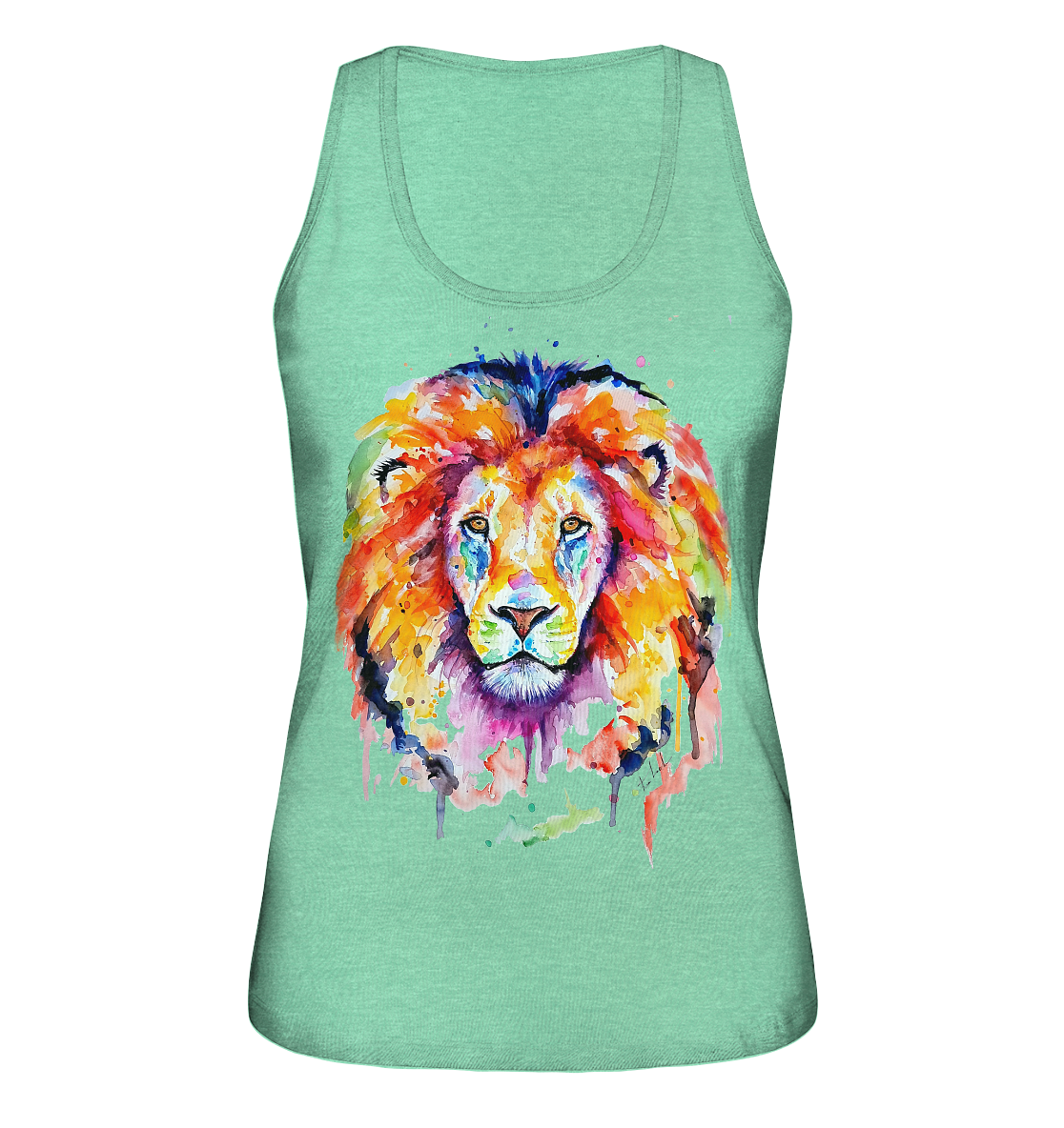 Bunter Löwe - Ladies Organic Tank-Top
