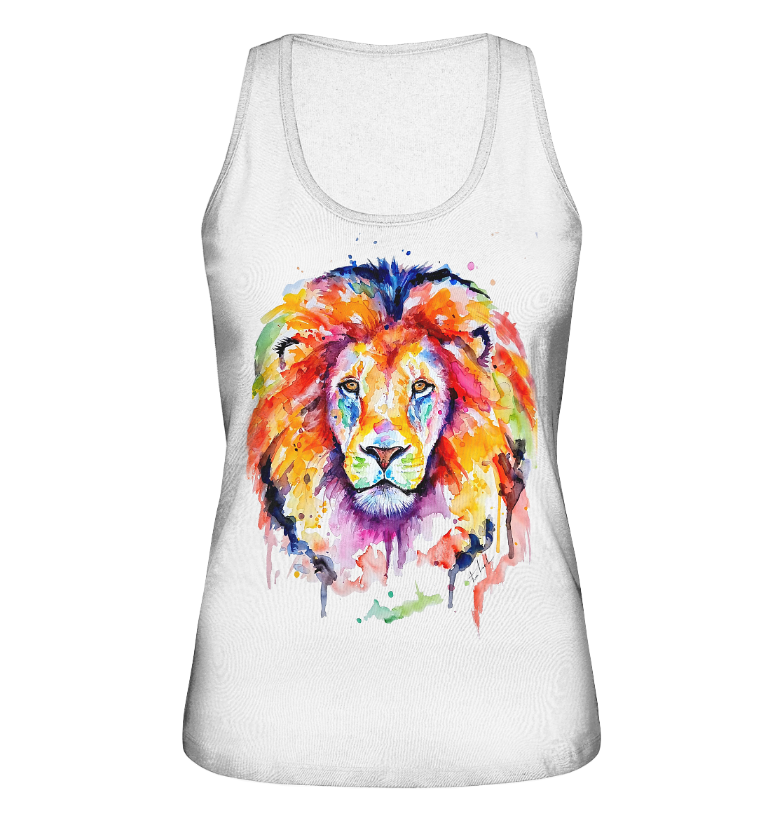 Bunter Löwe - Ladies Organic Tank-Top