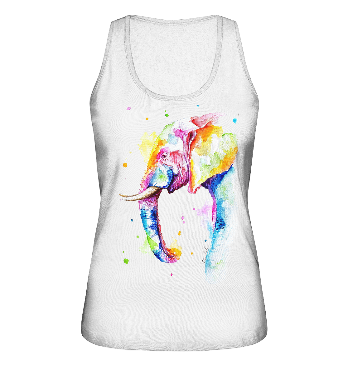 Bunter Elefant - Ladies Organic Tank-Top