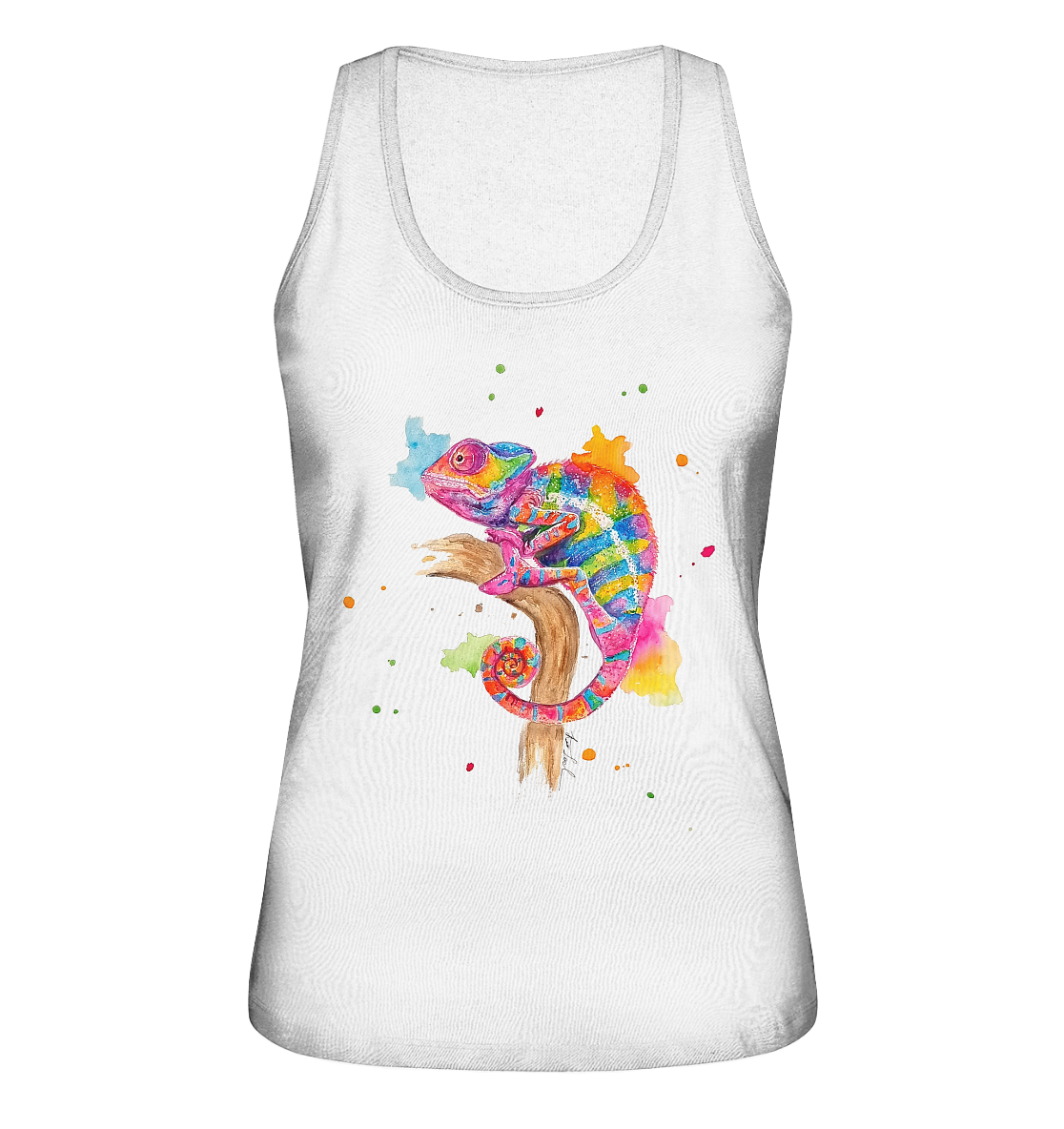 Buntes Chamäleon - Ladies Organic Tank-Top