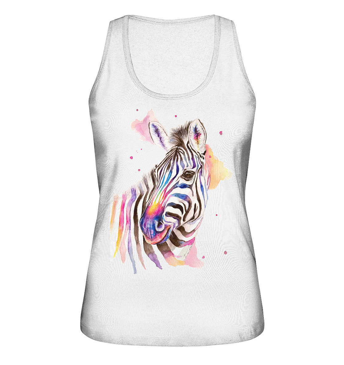 Buntes Zebra - Ladies Organic Tank-Top