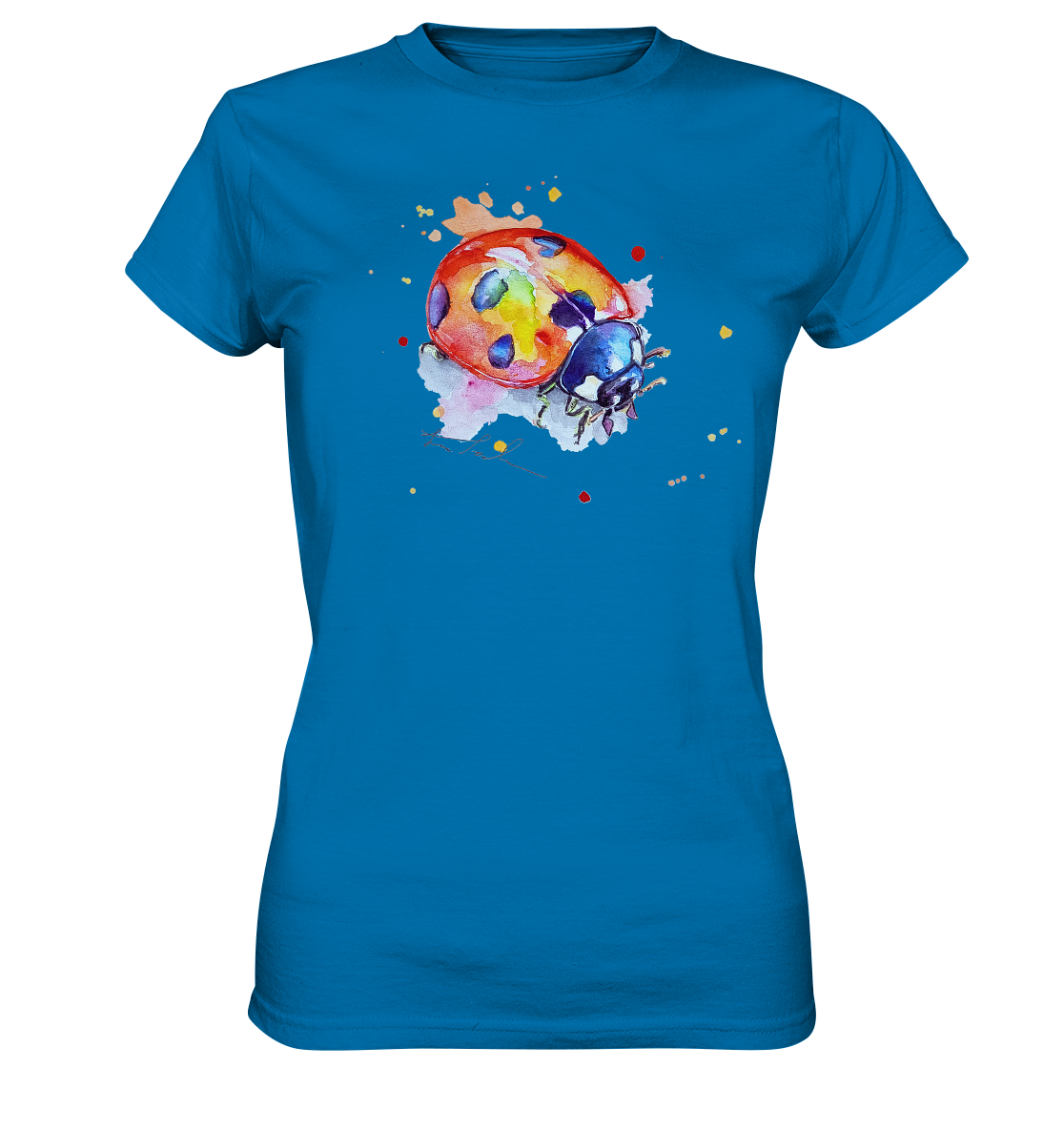 Bunter Marienkäfer - Ladies Premium Shirt