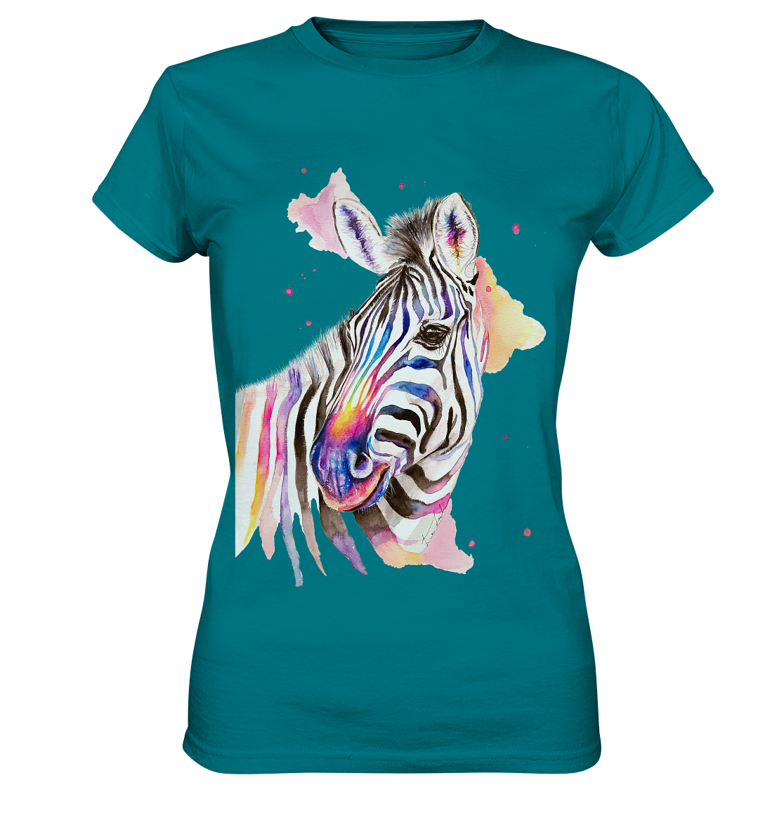 Buntes Zebra - Ladies Premium Shirt