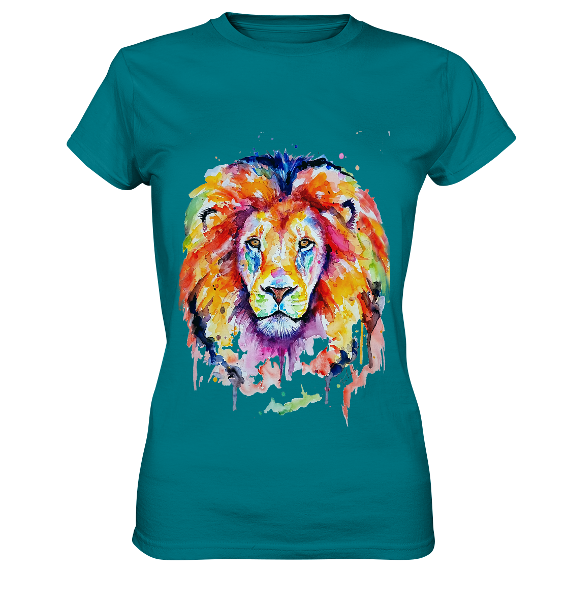 Bunter Löwe - Ladies Premium Shirt