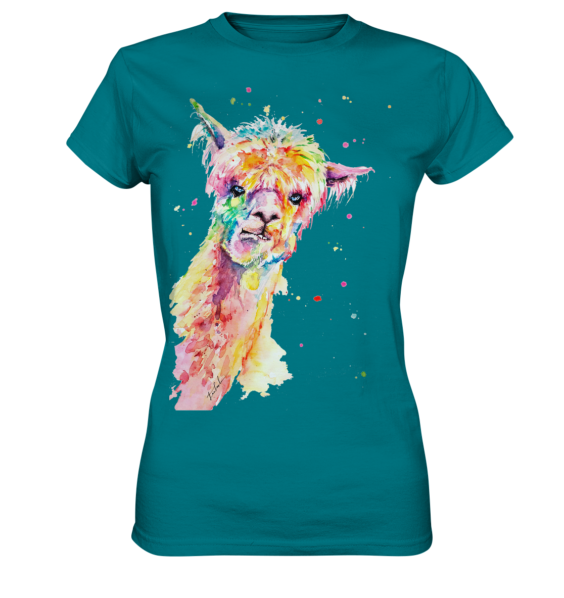 Lustiges Alpaka - Ladies Premium Shirt
