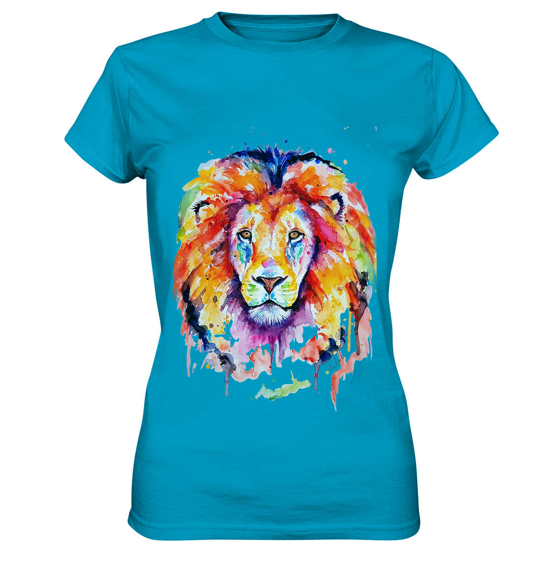 Bunter Löwe - Ladies Premium Shirt