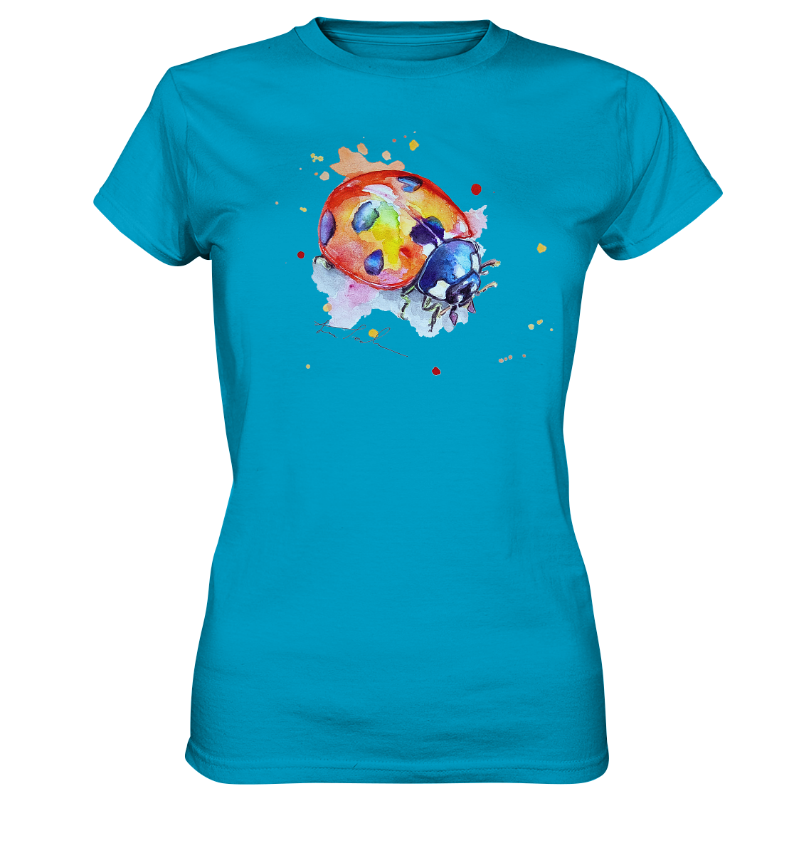 Bunter Marienkäfer - Ladies Premium Shirt