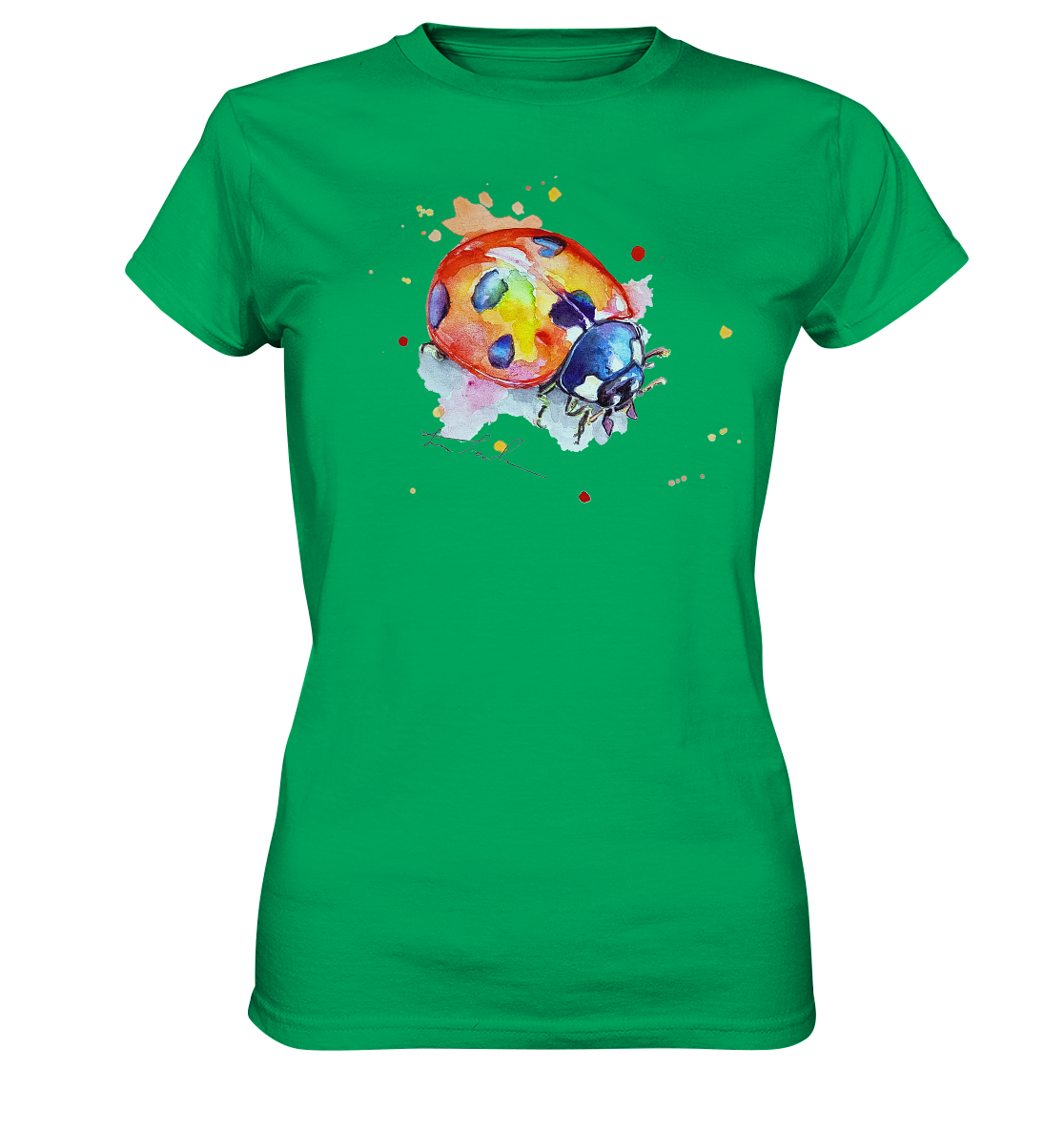 Bunter Marienkäfer - Ladies Premium Shirt