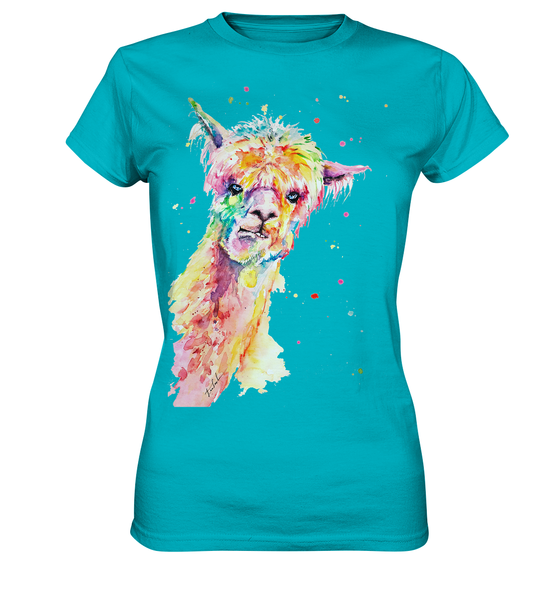 Lustiges Alpaka - Ladies Premium Shirt