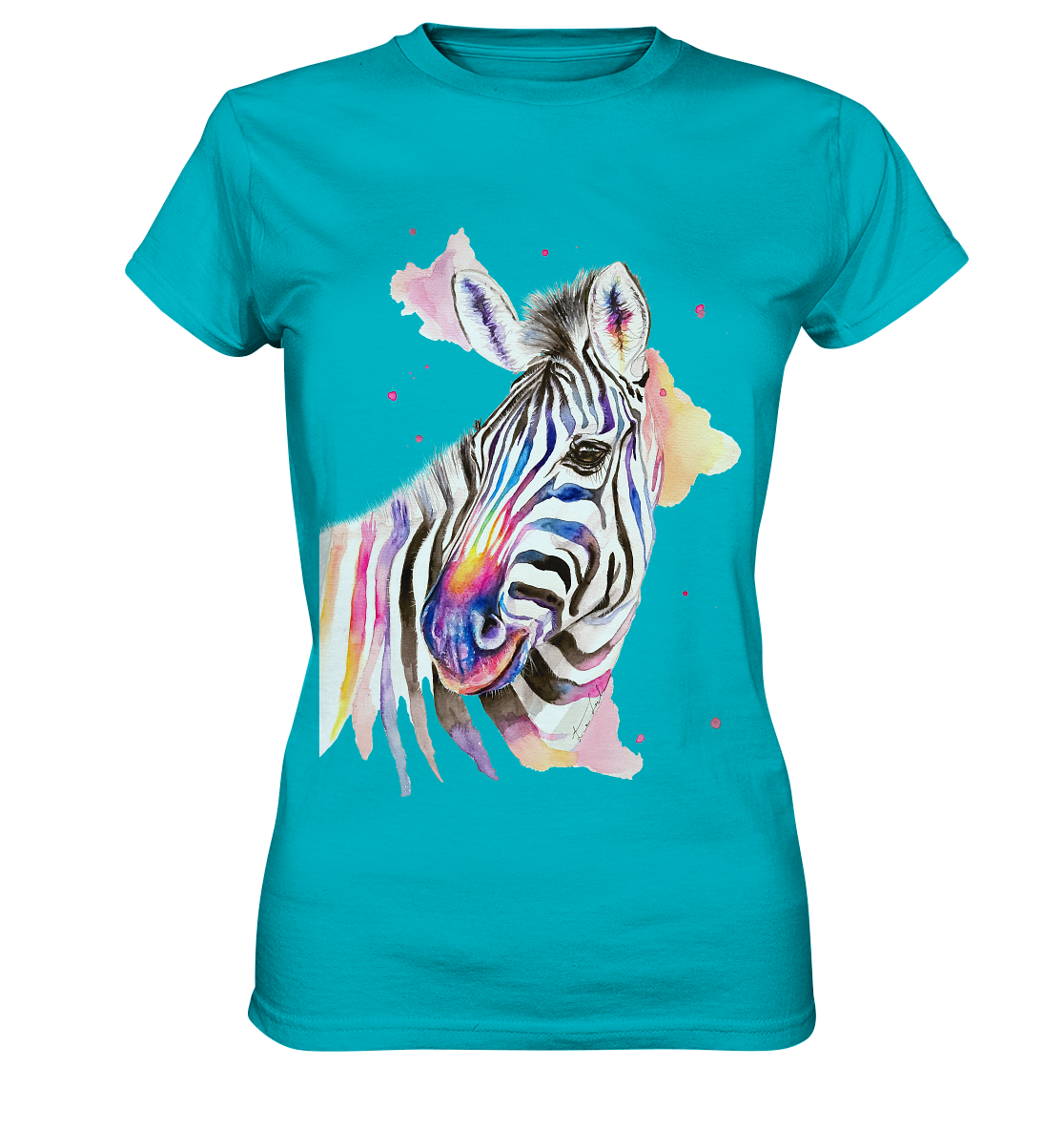 Buntes Zebra - Ladies Premium Shirt