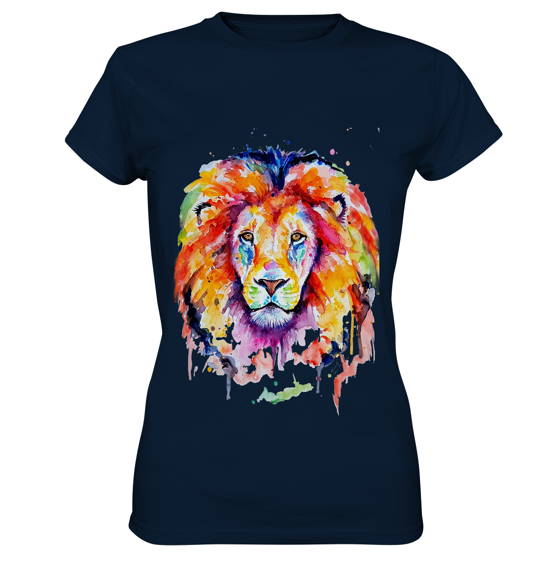 Bunter Löwe - Ladies Premium Shirt