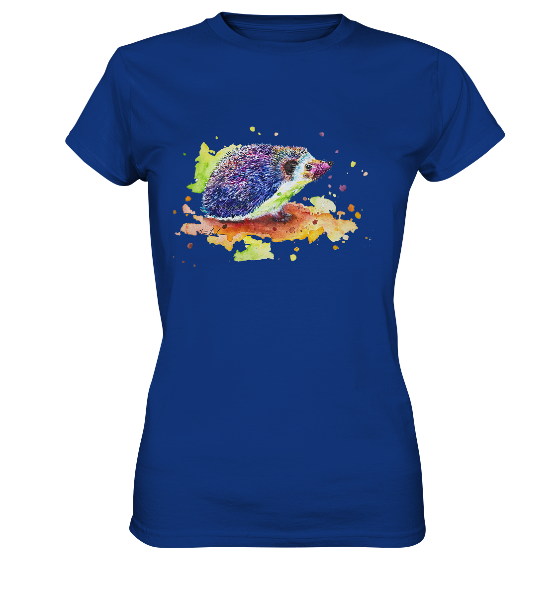 Motiv farbenfroher Igel - Ladies Premium Shirt