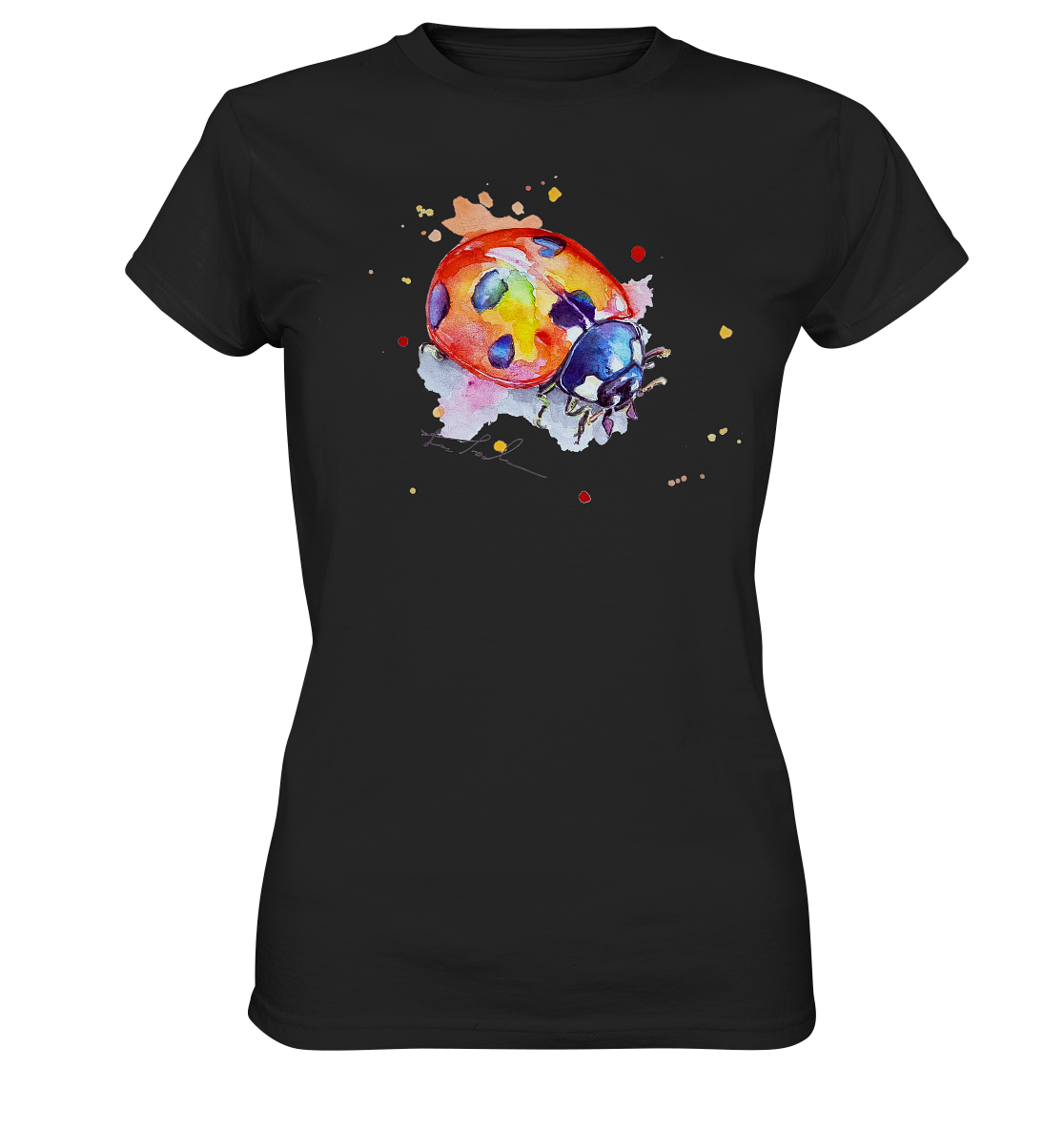 Bunter Marienkäfer - Ladies Premium Shirt