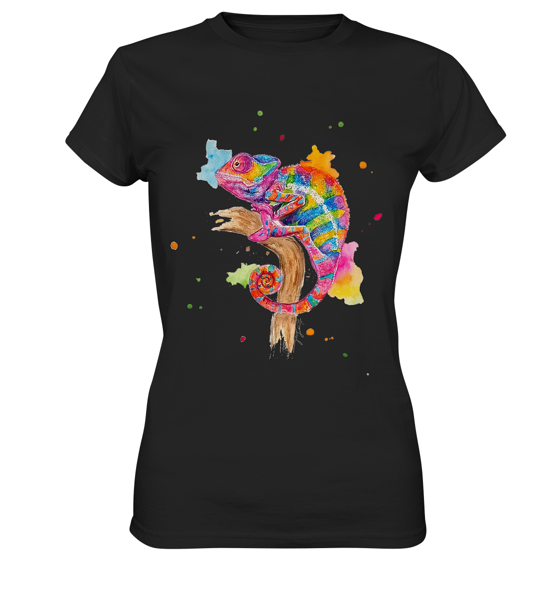 Buntes Chamäleon - Ladies Premium Shirt