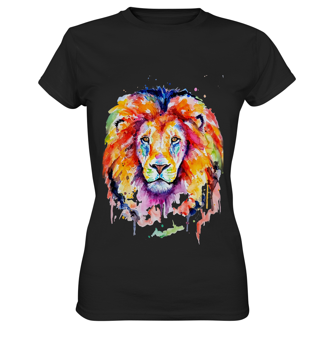 Bunter Löwe - Ladies Premium Shirt