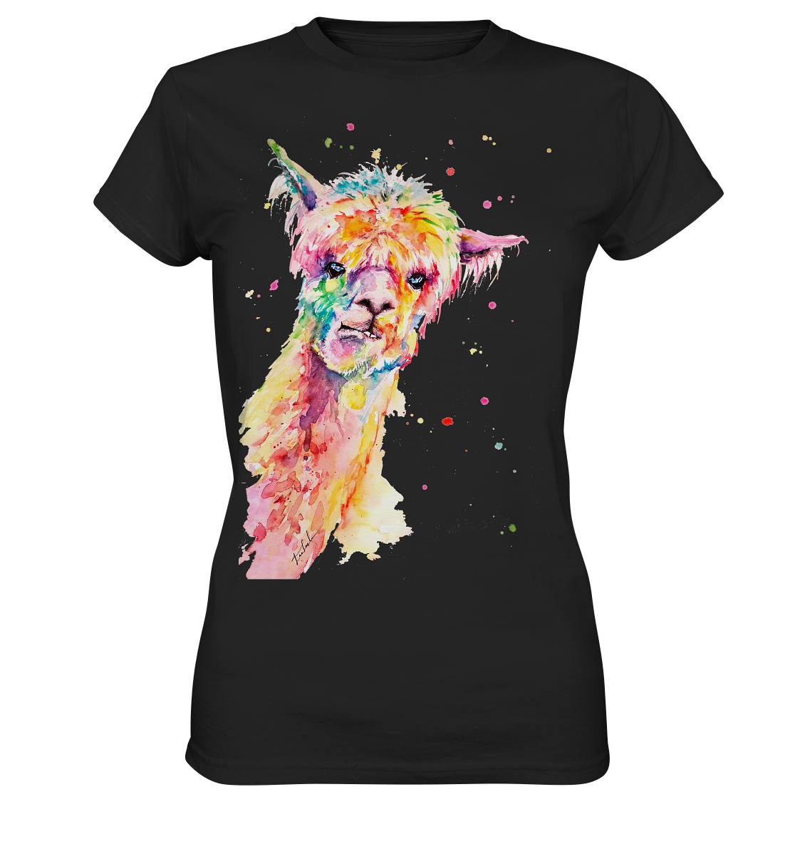 Lustiges Alpaka - Ladies Premium Shirt