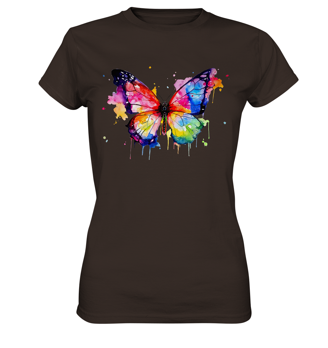 Motiv farbenfroher Schmetterling - Ladies Premium Shirt