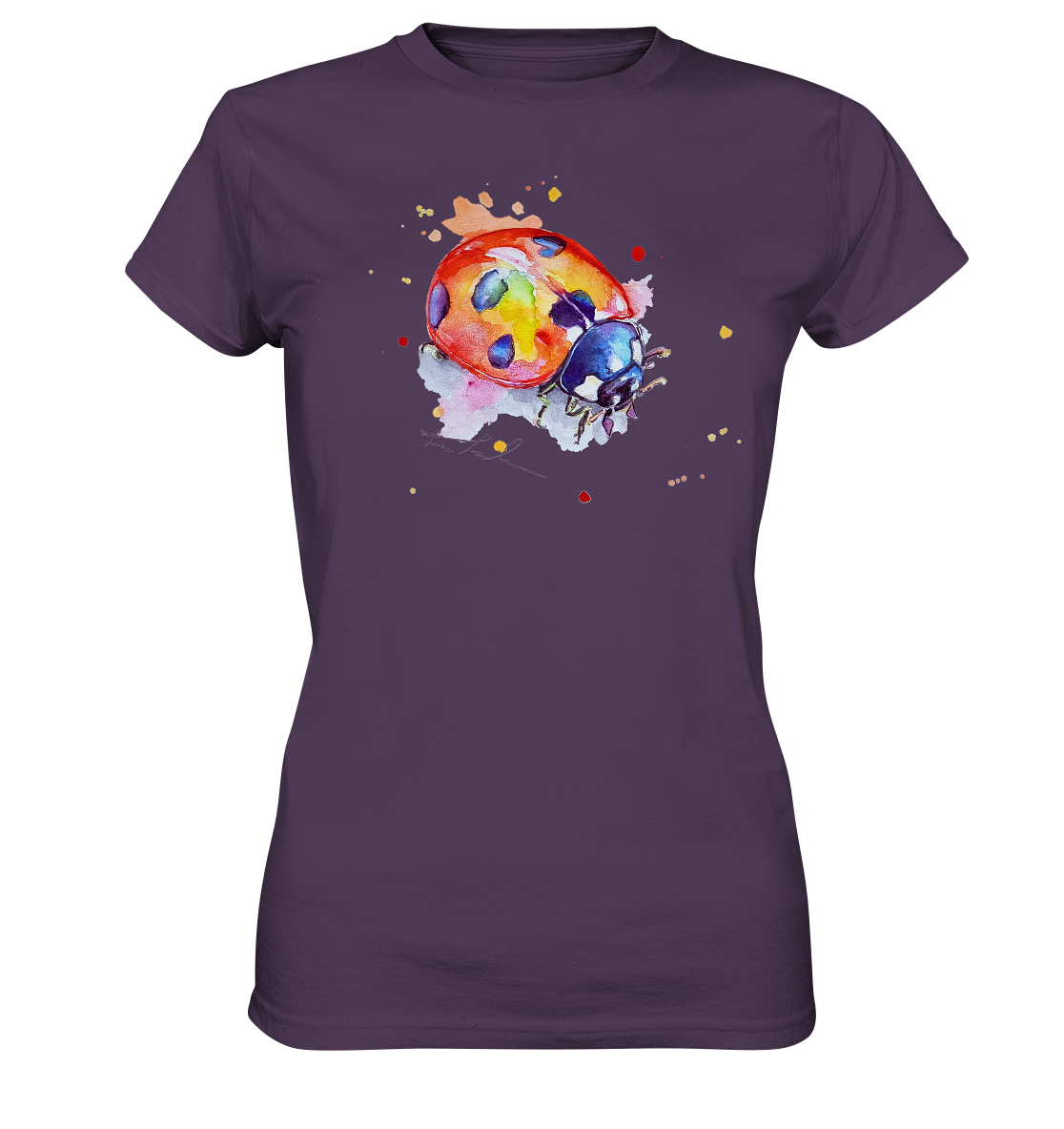 Bunter Marienkäfer - Ladies Premium Shirt