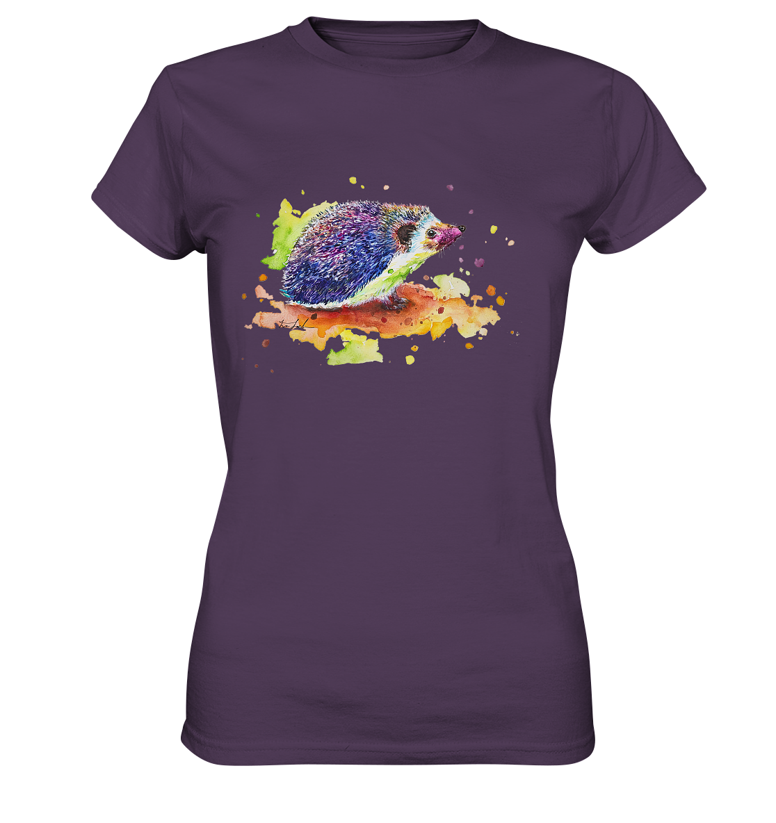 Motiv farbenfroher Igel - Ladies Premium Shirt