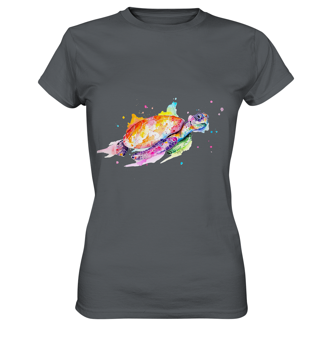 Bunte Meeresschildkröte - Ladies Premium Shirt
