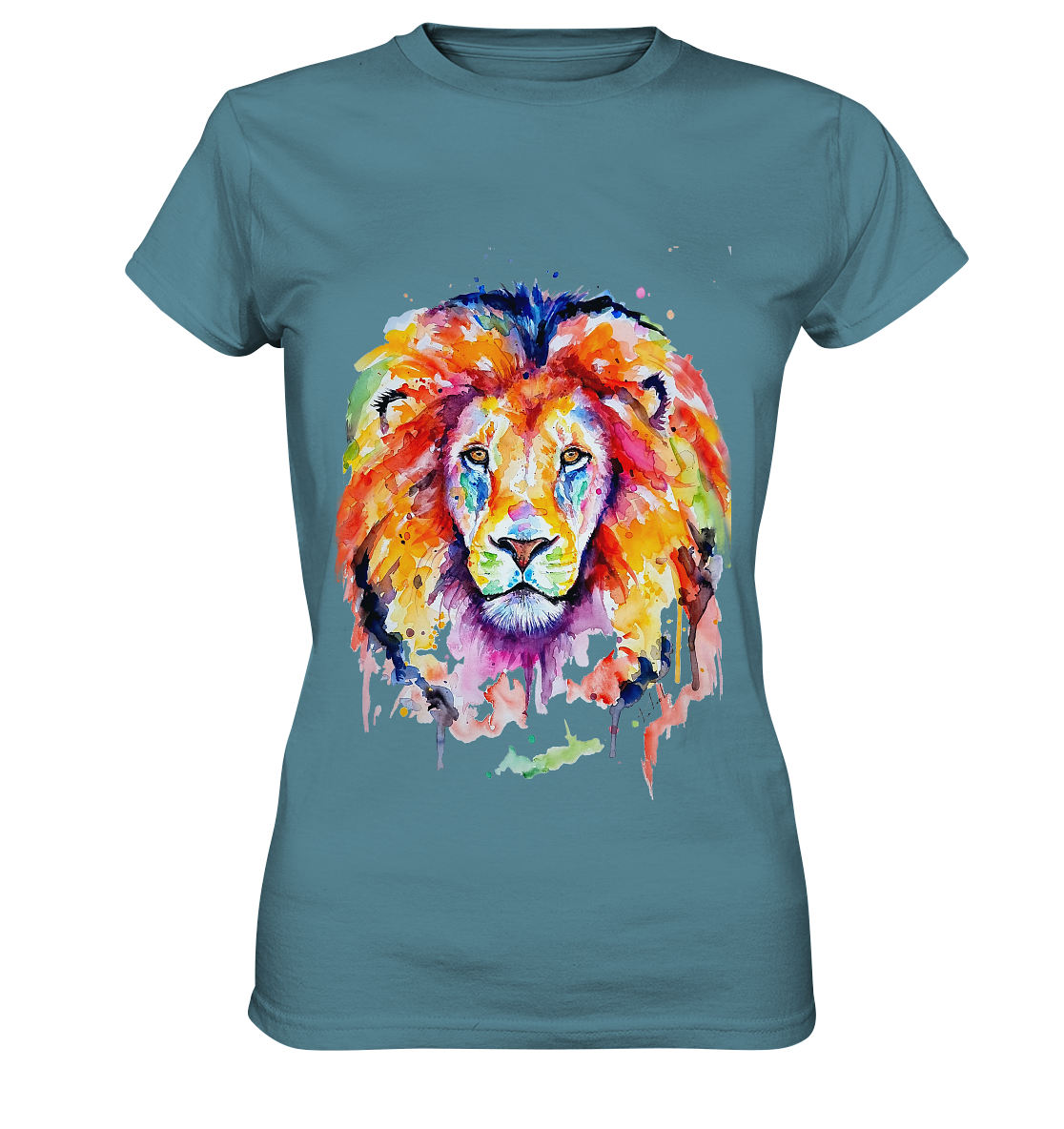 Bunter Löwe - Ladies Premium Shirt