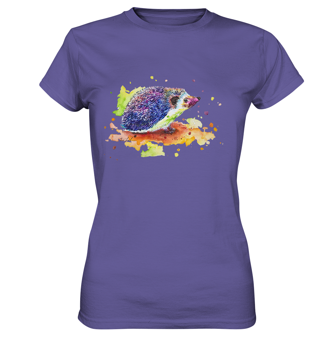 Motiv farbenfroher Igel - Ladies Premium Shirt