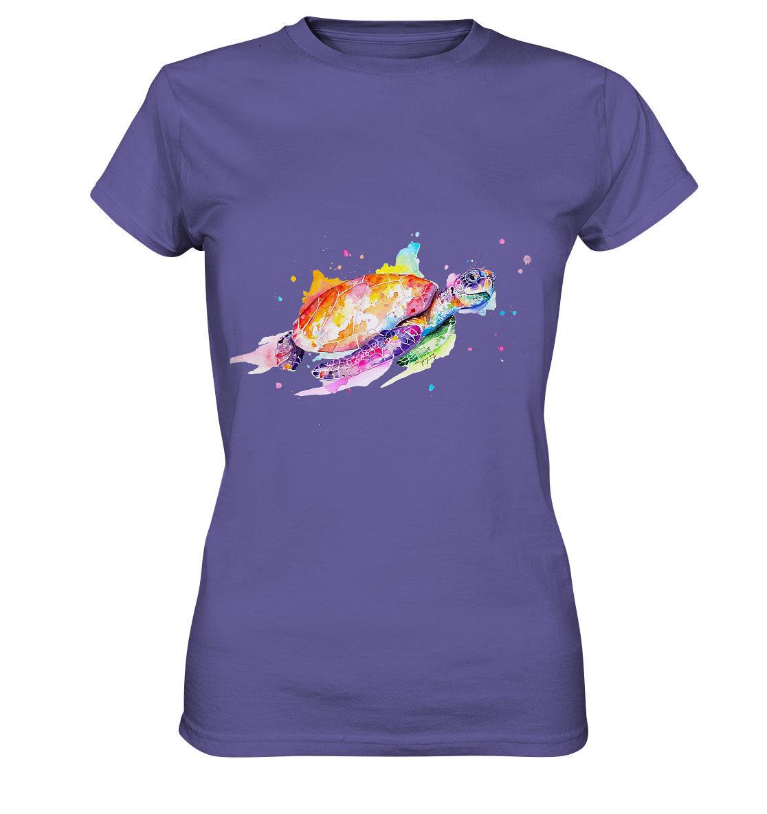 Bunte Meeresschildkröte - Ladies Premium Shirt