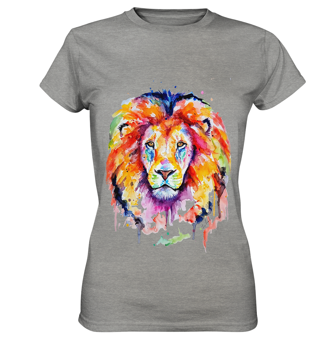 Bunter Löwe - Ladies Premium Shirt