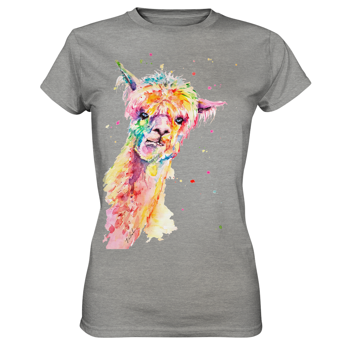 Lustiges Alpaka - Ladies Premium Shirt