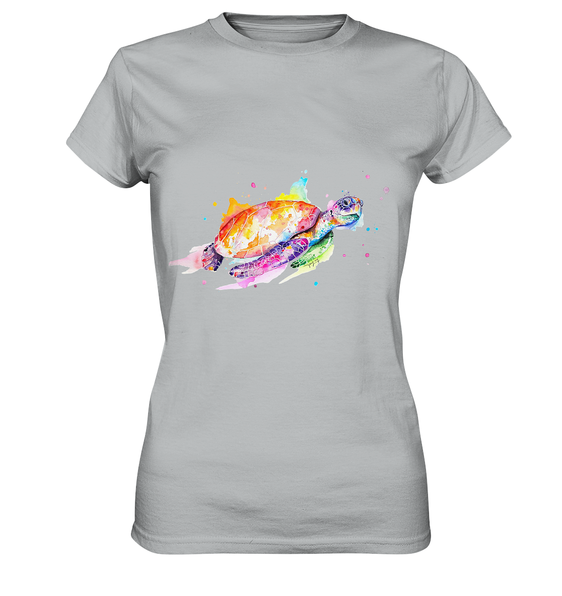 Bunte Meeresschildkröte - Ladies Premium Shirt