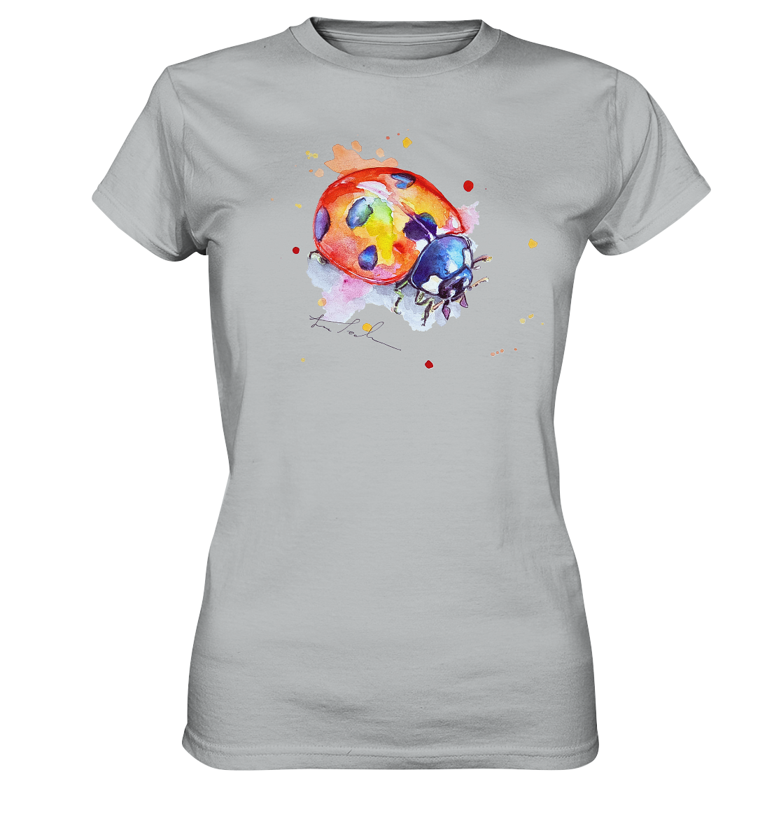 Bunter Marienkäfer - Ladies Premium Shirt