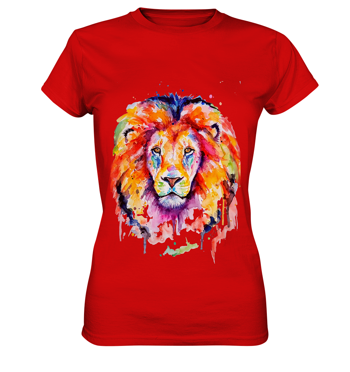 Bunter Löwe - Ladies Premium Shirt