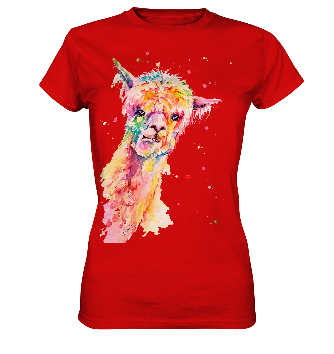 Lustiges Alpaka - Ladies Premium Shirt