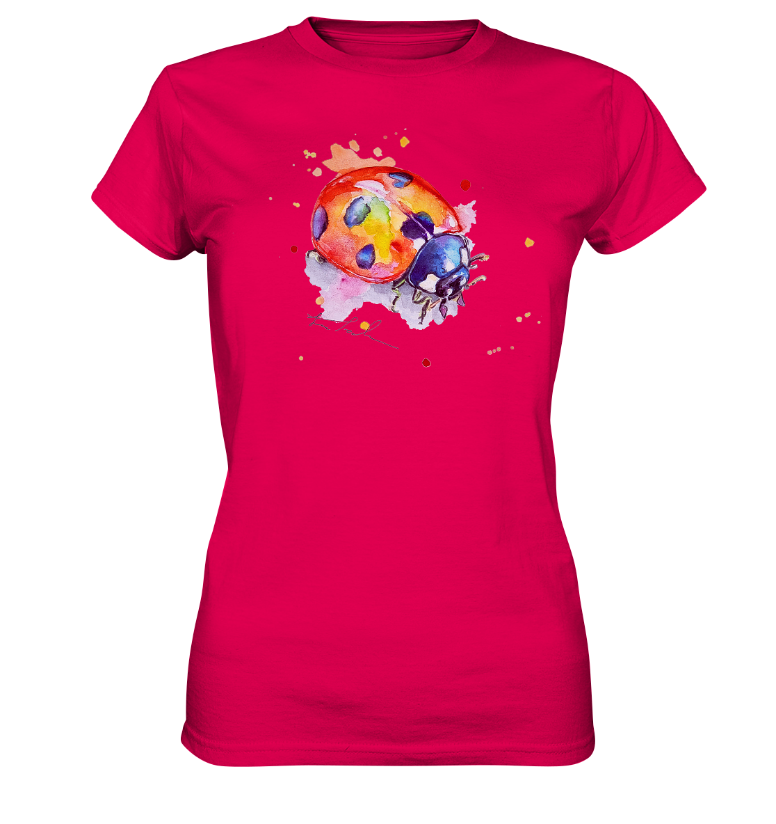 Bunter Marienkäfer - Ladies Premium Shirt