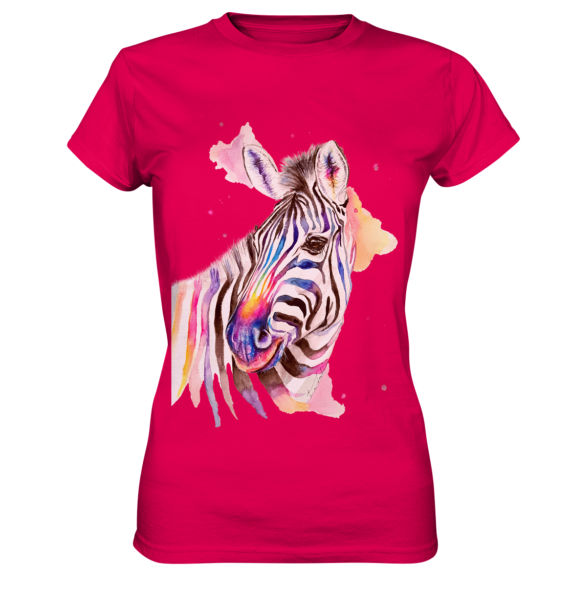 Buntes Zebra - Ladies Premium Shirt