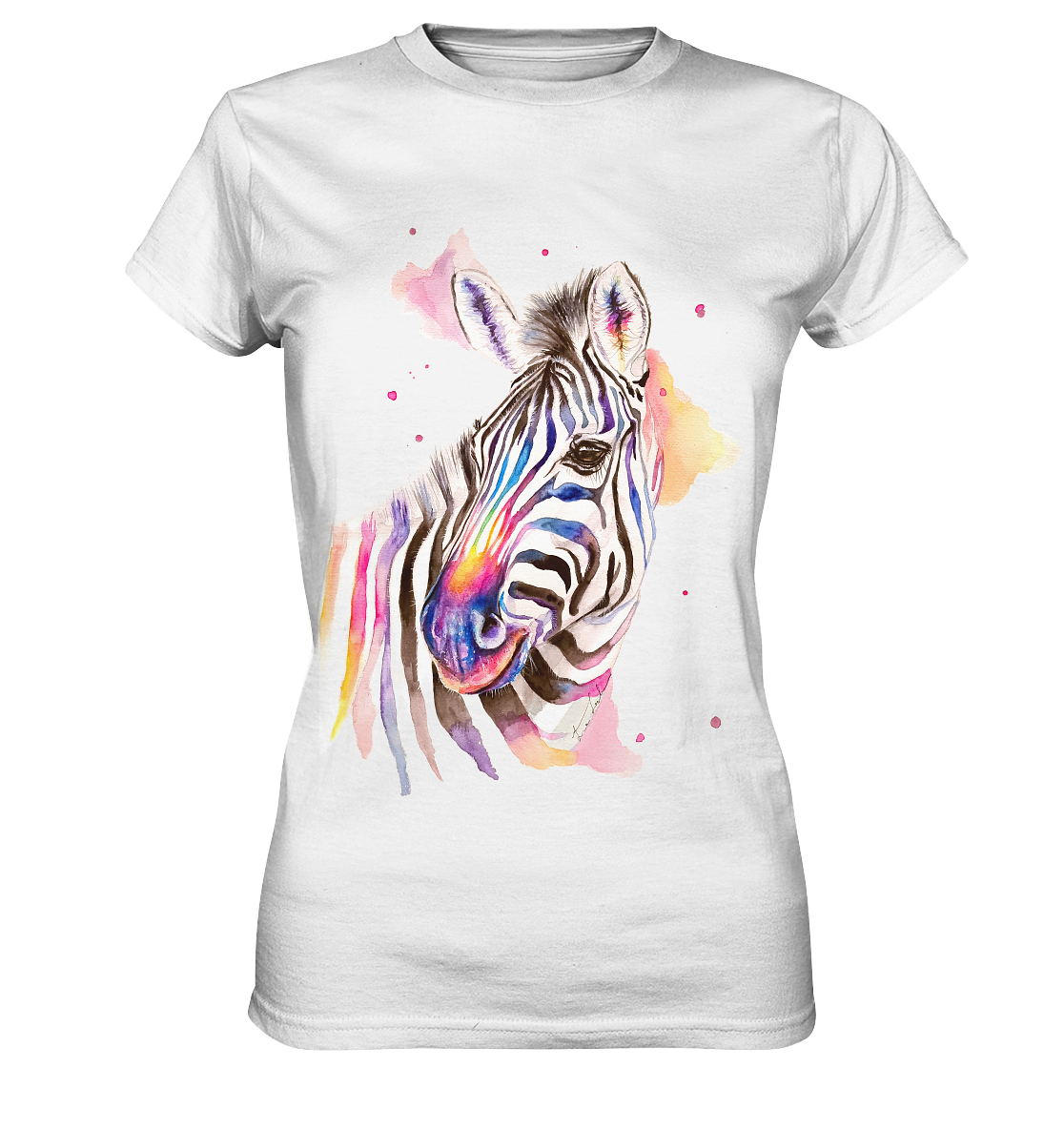 Buntes Zebra - Ladies Premium Shirt