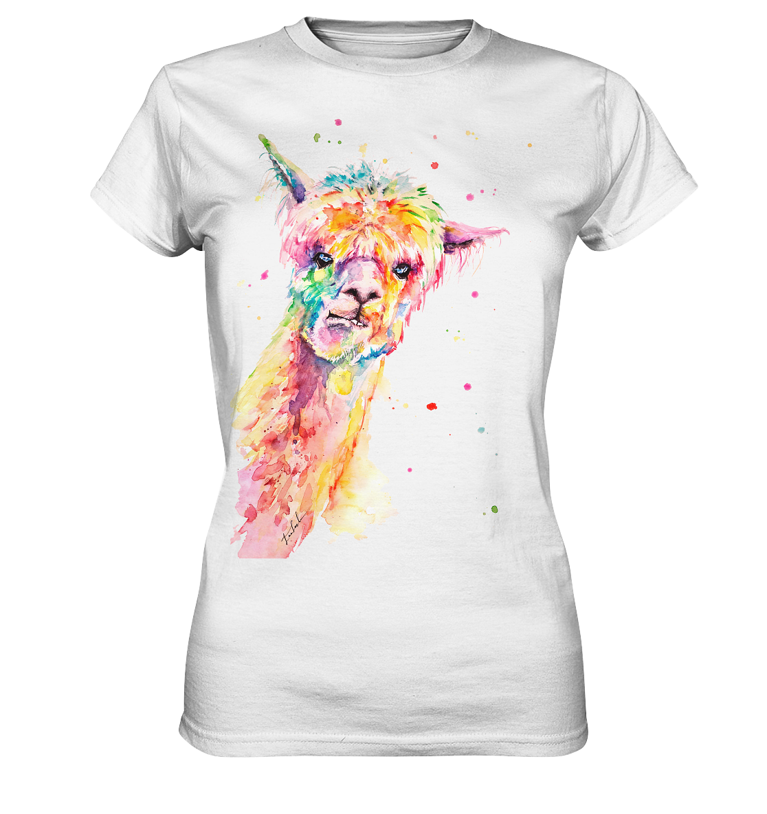 Lustiges Alpaka - Ladies Premium Shirt