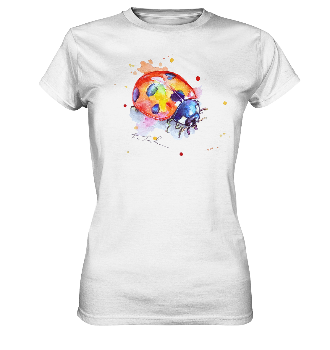 Bunter Marienkäfer - Ladies Premium Shirt