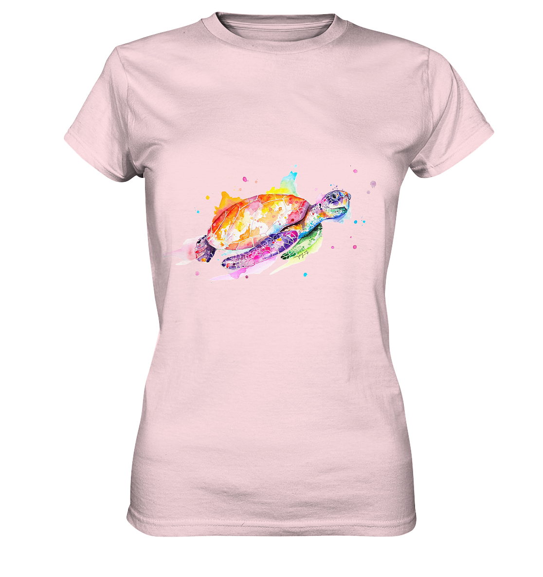 Bunte Meeresschildkröte - Ladies Premium Shirt