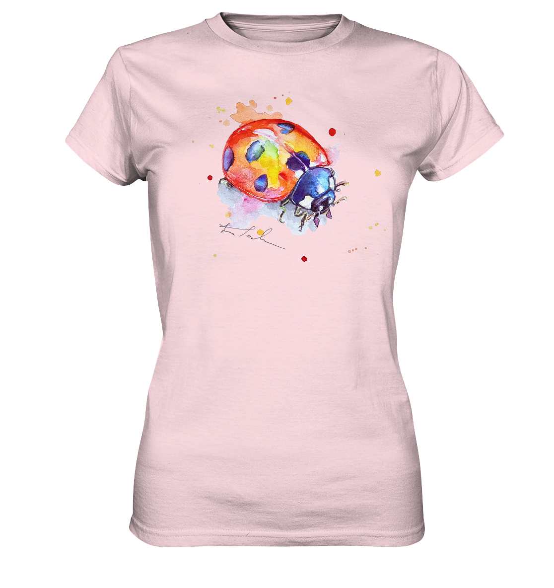 Bunter Marienkäfer - Ladies Premium Shirt