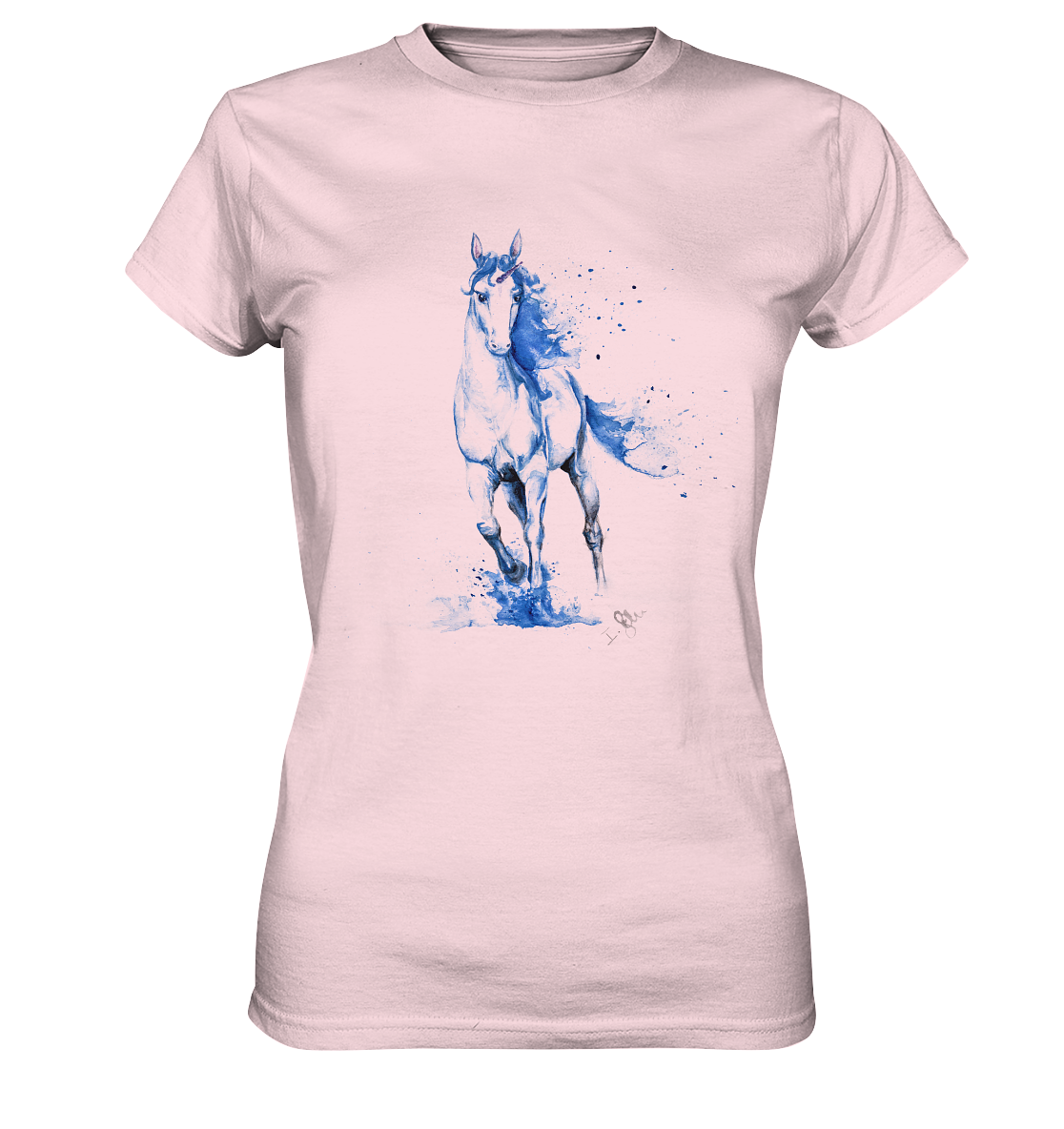 Blaues Einhorn - Ladies Premium Shirt