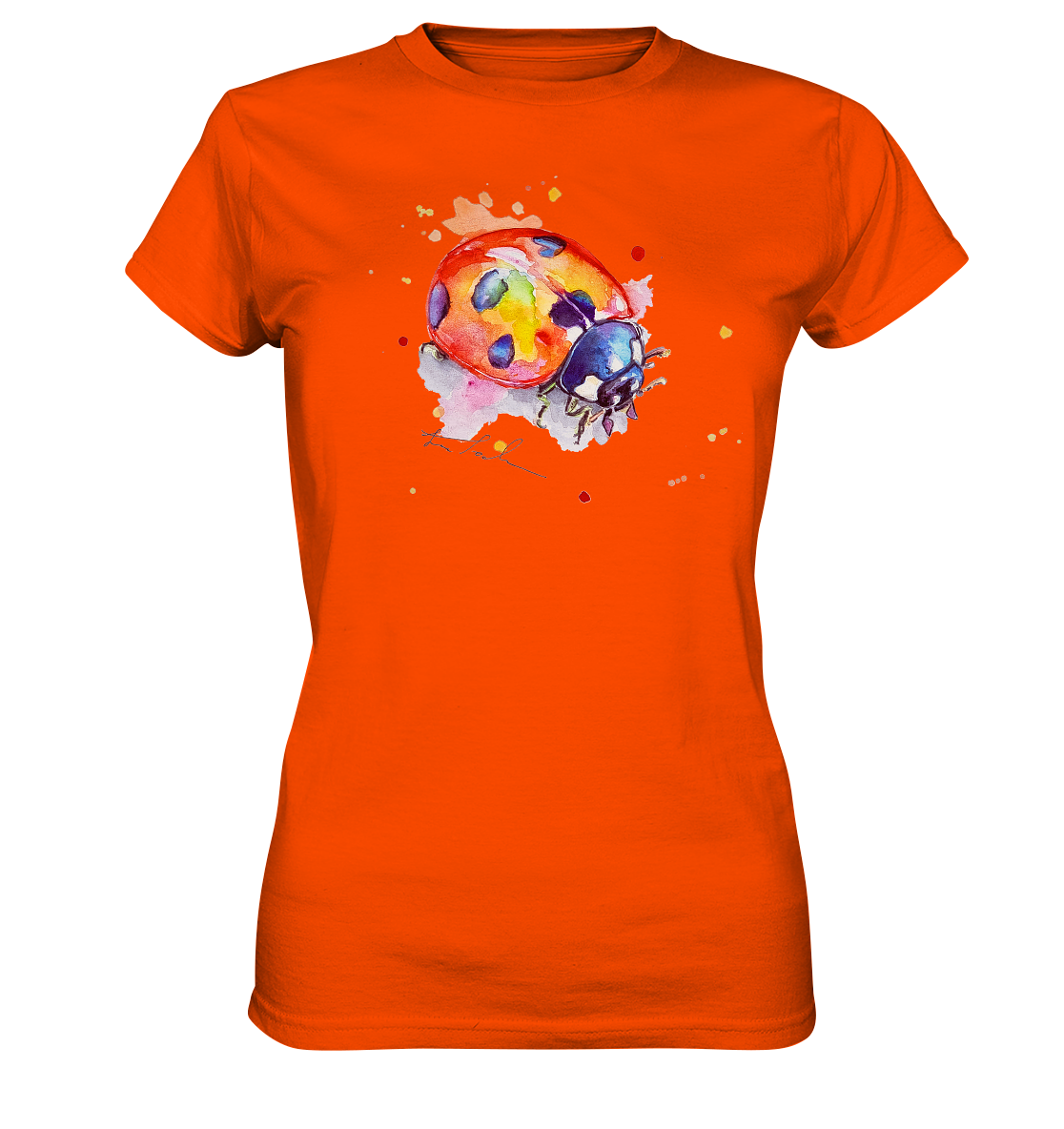 Bunter Marienkäfer - Ladies Premium Shirt
