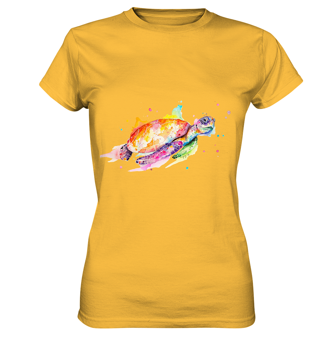 Bunte Meeresschildkröte - Ladies Premium Shirt