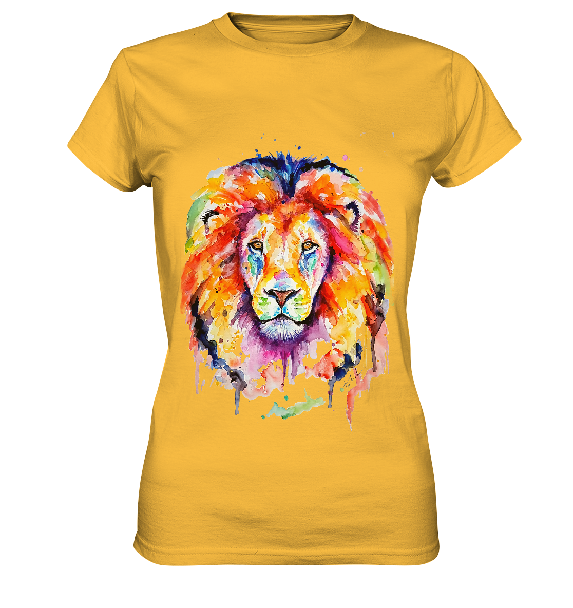 Bunter Löwe - Ladies Premium Shirt
